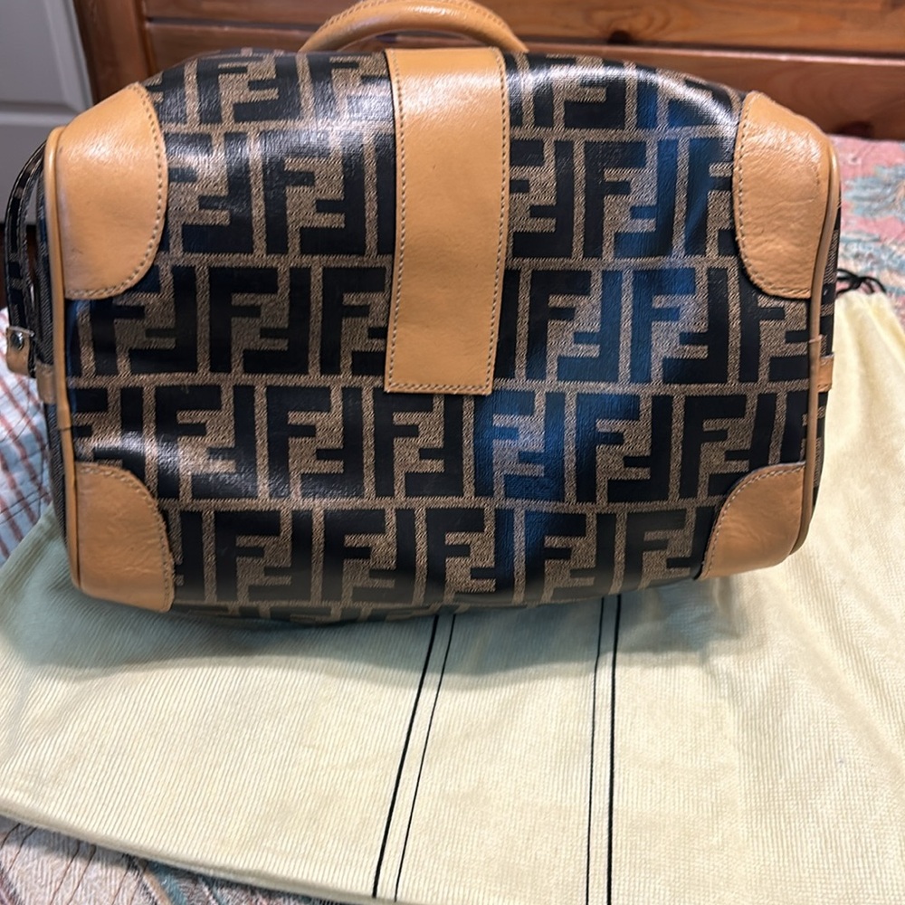 Fendi Iconic FF Logo Brown and Black purse wallet small pouch and dust bag! - Picture 4 of 16